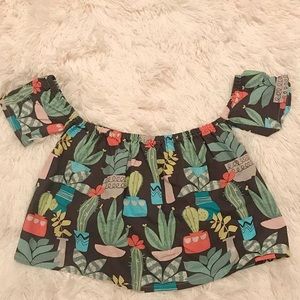 SUCCULENT OFF THE SHOULDER TOP